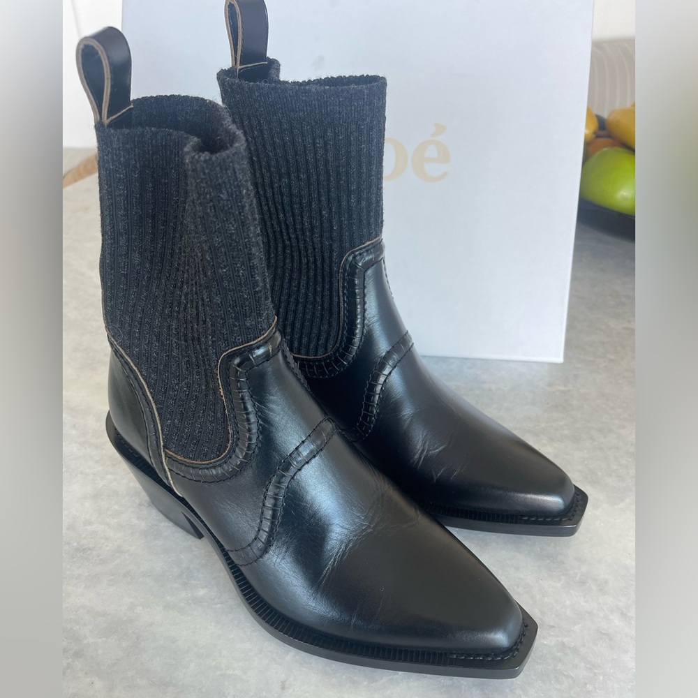 Chloe Nellie Texan Ankle Boot - NWT